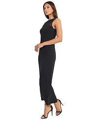 Donna Morgan Women's Mesh Detail Crewneck Dress