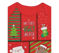 Baby Starters Baby Boys & Baby Girls My 1st Ugly Holiday Sweater Bodysuit