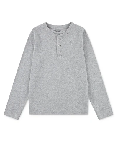 abercrombie kids Boys 5-16 Long-Sleeve Henley Waffle T-Shirt