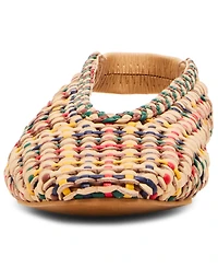 Steve Madden Women's Rumi Woven Slingback Raffia Flats