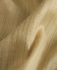 Rustic Weave Linen Curtains (2 Panels) Sheer Window Panel Set, Rod Pocket Curtains