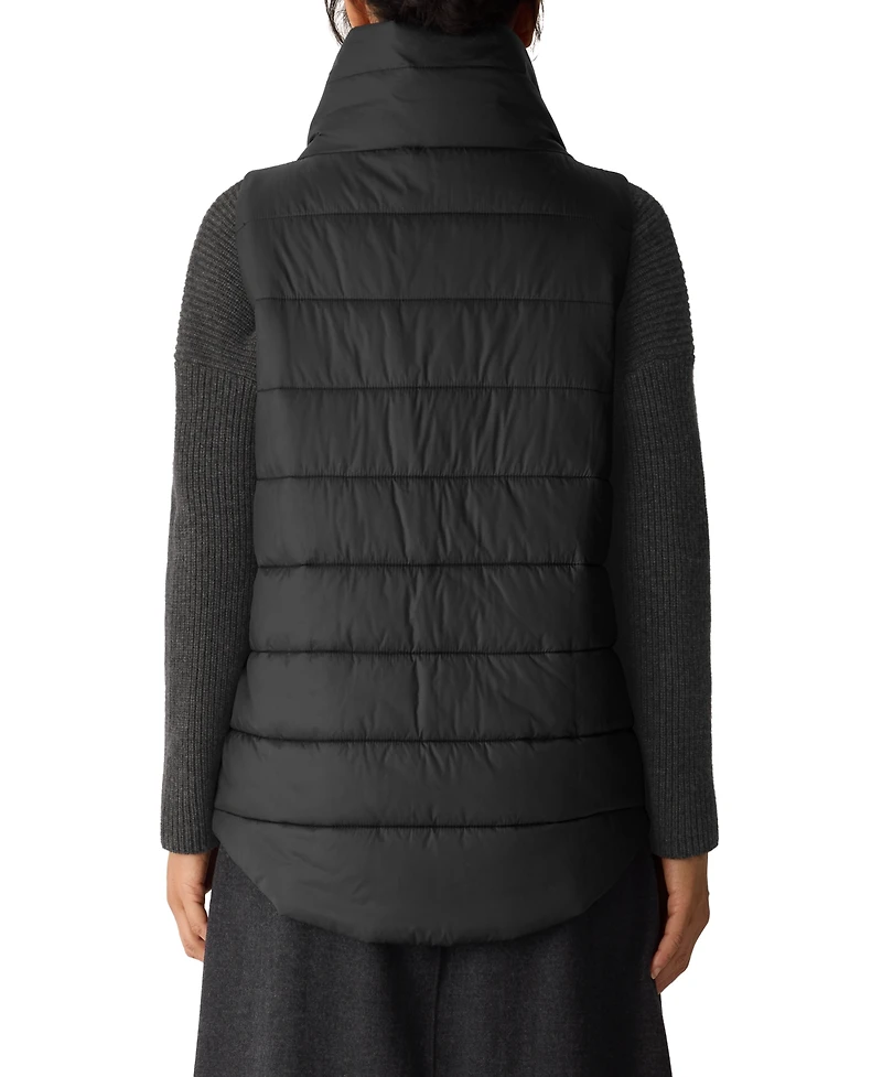 Eileen Fisher Women's Stand Collar Sleeveless Vest, Regular and Plus