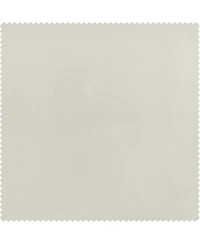 Half Price Drapes Misty White Extra Wide Signature Plush Velvet Hotel Blackout Curtain