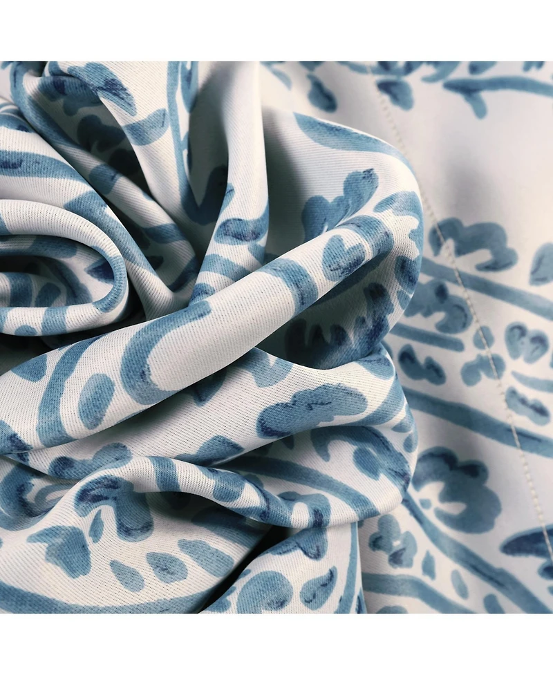 Half Price Drapes Tea Time Floral Room Darkening Curtain