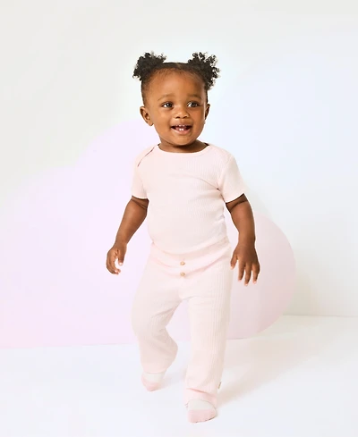 Huggies Baby Girls 2-Pack Flared Leg Pants Set