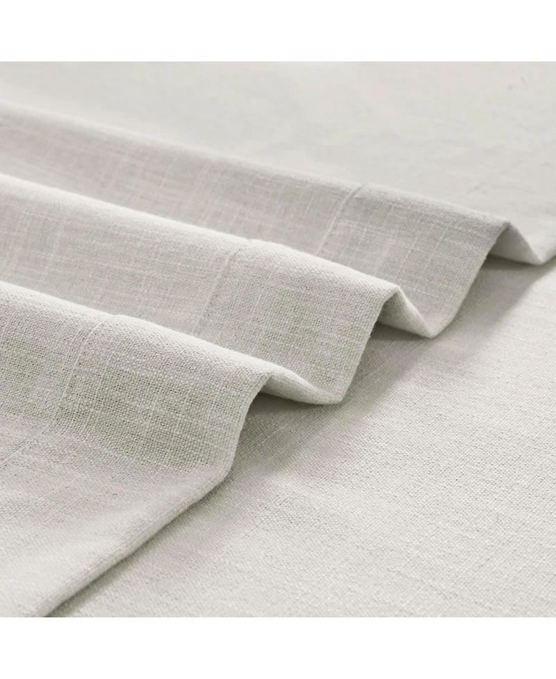 Half Price Drapes Light Sand Simply Faux Linen Curtain Pair (2 Panels)