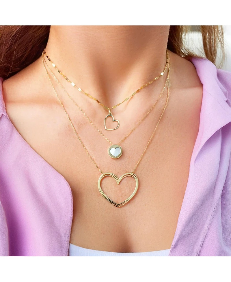 The Lovery Mini Gold Heart Charm 14K Gold