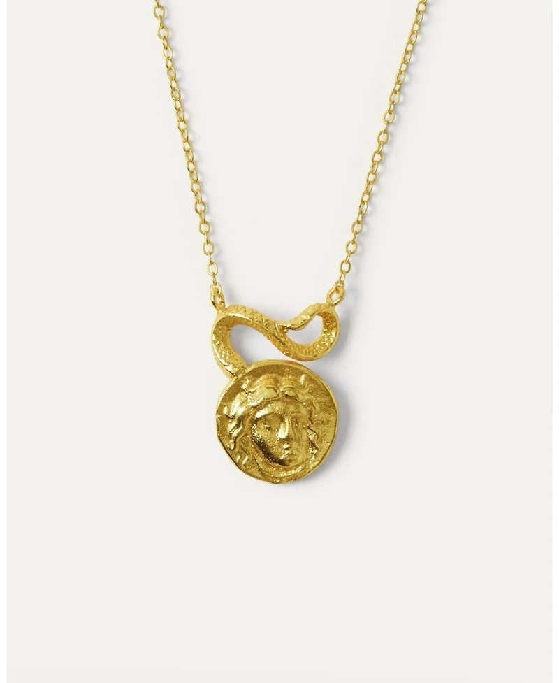 Ottoman Hands Gorgon Medusa Pendant Necklace
