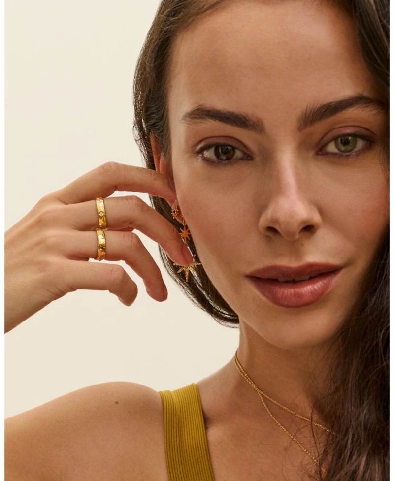 Ottoman Hands Star Drop Earrings
