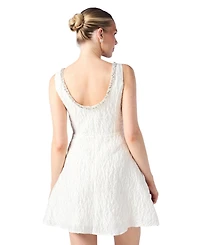 Coast Women's Full Skirted Mini Dress With Jewel Trim