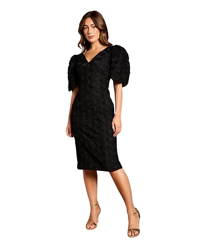 Coast Women's Floral Pleated Sleeve Pencil Dress