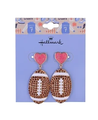 Hallmark Stone FootBall Earrings