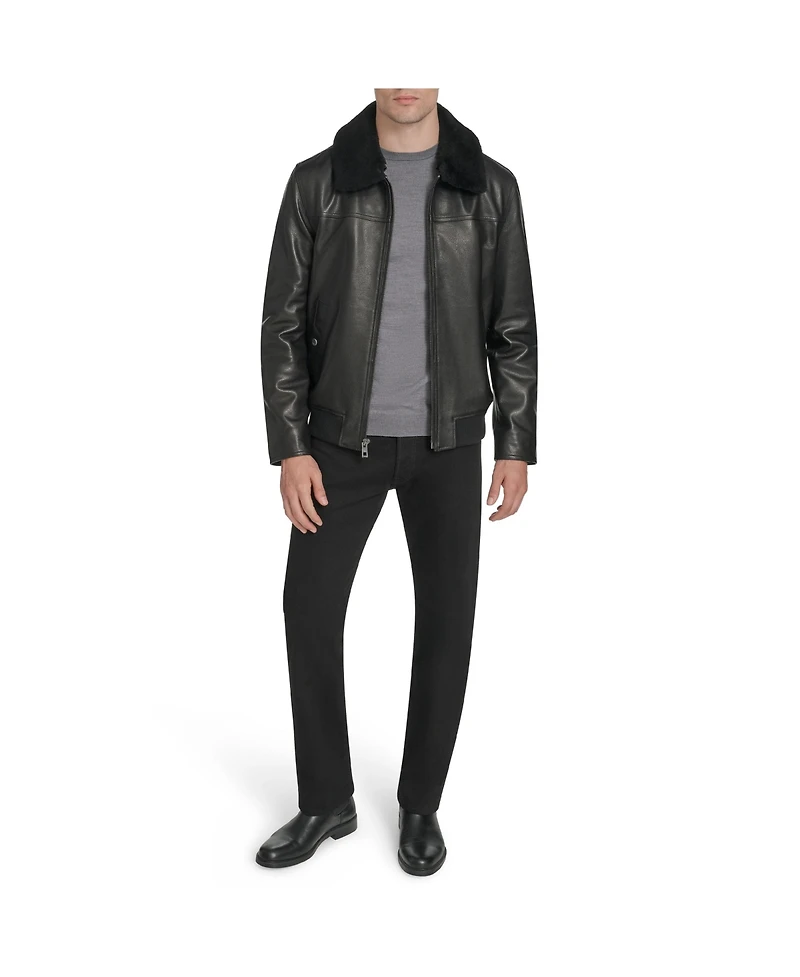 Andrew Marc Black Label Men's Hedland Leather Jacket