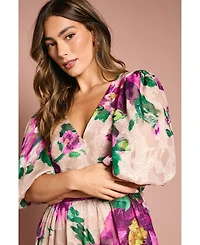 Coast Women's Bow Detail Jacquard Midi Dress