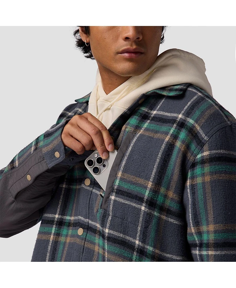 Backcountry Men's Venture Stretch Flannel Shacket Shirt Jackets