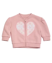 Guess Baby Girls 2-Piece Long-Sleeve Zip-Up Sweatshirt and Sweatpants Set