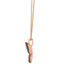 Le Vian Sapphire Ombre (0.34 ct. t.w.) and Pink Sapphire Ombres (0.82 ct. t.w.) Necklace in 14K Strawberry Gold