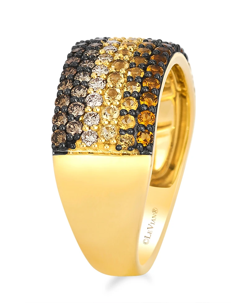 Le Vian Citrine Ombre (0.55 ct. t.w.) and Chocolate Diamond (0.63 ct. t.w.) Ring in 14K Honey Gold