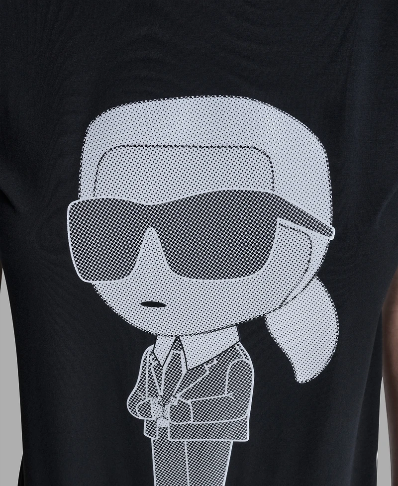 Karl Lagerfeld Paris Women's Logo Detail Short-Sleeve T-Shirt