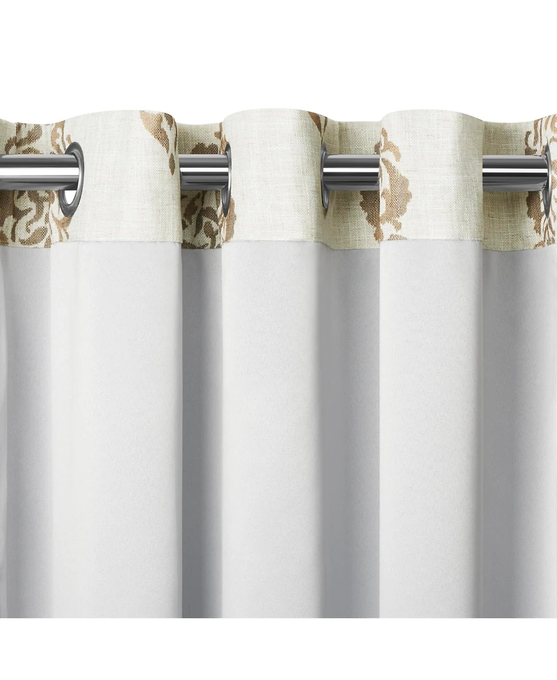 Elrene Home Fashions Navara Medallion Room Darkening Window Curtain