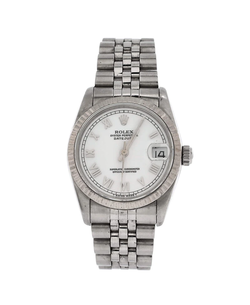 Pre-Owned Rolex Oyster Perpetual Datejust Automatic Watch in Stainless Steel and White Gold 31mm