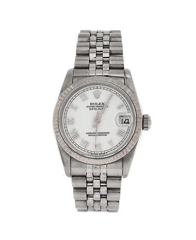 Pre-Owned Rolex Oyster Perpetual Datejust Automatic Watch in Stainless Steel and White Gold 31mm