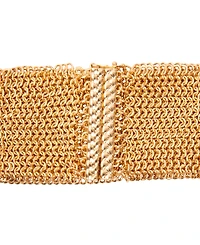 Lauren Ralph Lauren Gold-Tone Chain Mesh Flex Bracelet