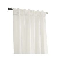 Habitat Mulberry Light Filtering Back Tab Curtain - 54x95", White