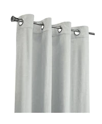Habitat Bristol Room Darkening Uv Protecion Grommet Curtain Panel for Windows 52" x 108" White
