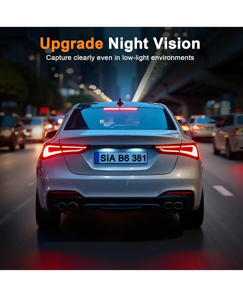 4K Front and 1080P Rear Dash Cam – Dual Car Camera with Wi-Fi, Gps Tracking, Night Vision & 128GB Card