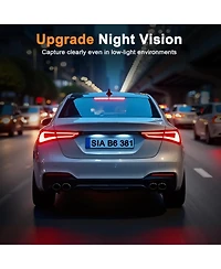 4K Front and 1080P Rear Dash Cam – Dual Car Camera with Wi-Fi, Gps Tracking, Night Vision & 128GB Card