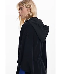Desigual Women's Poncho with hood and pockets