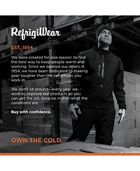 RefrigiWear Men's Warm Insulated Softshell Jacket with Soft Micro-Fleece Lining