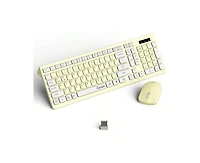 Wireless Keyboard And Mouse Combo - Full - Sized Wireless Keyboard And Adjustable Dpi Mouse, 2.4GHz Receiver for Pc, Desktop, Laptop