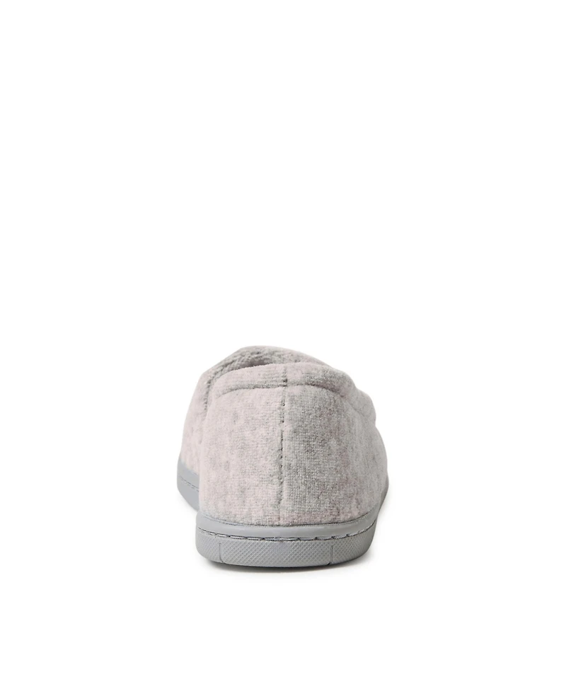 Dearfoams Women's Katie Microfiber Velour Espadrille House Slipper