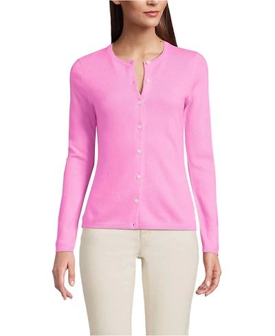 Lands' End Women's Cashmere Cardigan Sweater