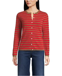 Lands' End Women's Cashmere Cardigan Sweater