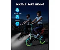 Everyfun 14" Folding Electric Bike for Adults: 700W Peak Motor, 36V/10AH Battery