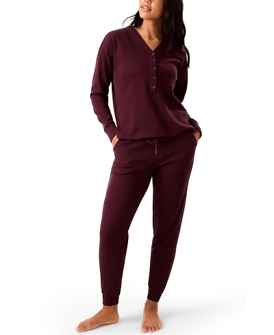 Kindred Bravely Maternity Waffle Nursing Lounge Set