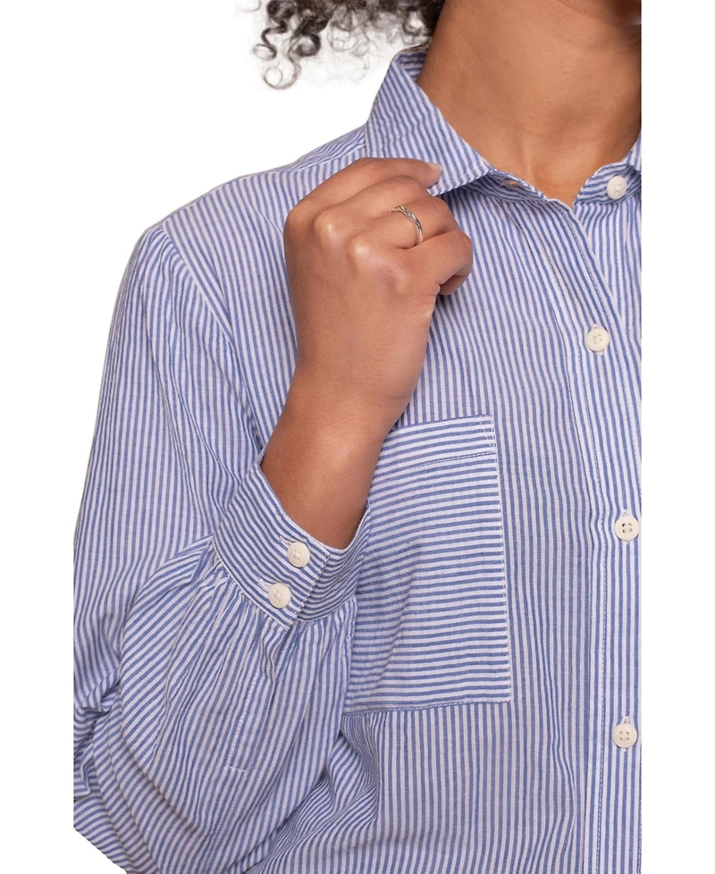 Celtic & Co. Women's Side Split Striped Shirt