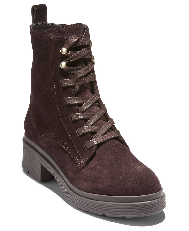 Cole Haan Women's Cherise Lace-Up Lug Boots