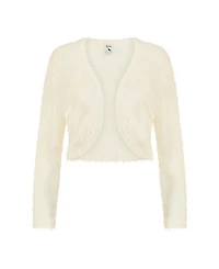 Yumi Soft Eyelash Knit Bolero