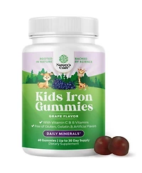 Nature's CraftSuper Iron Gummies (Kids), Grape Flavor, 60ct
