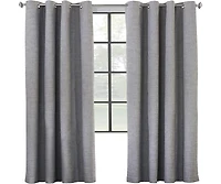 Commonwealth Maya Grommet Curtain Panel Window Dressing - 52"x108", Grey