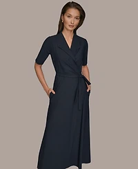Donna Karan Weekend Women's Elbow-Sleeve Collared Polo Dress
