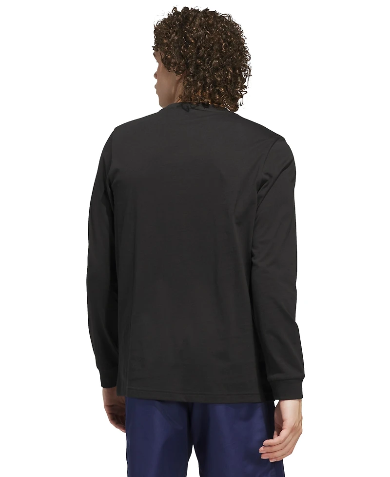adidas Men's 3-Stripes Lights Graphic Long-Sleeve T-Shirt