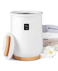 Sugift 2-Tier Hdpe Waterproof Shower Bench with Storage Shelf