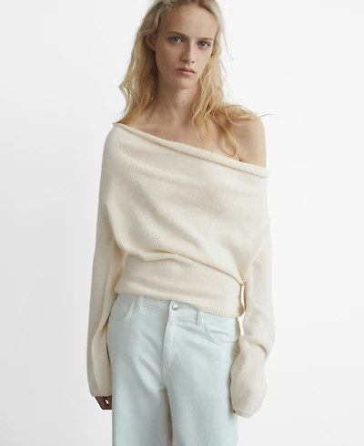 Mango Women's Cowl Neck Sweater