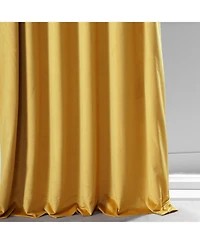 Half Price Drapes Sophomore Gold Signature Plush Velvet Hotel Blackout Curtain
