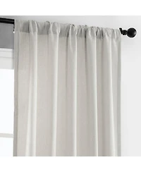 Half Price Drapes Light Sand Simply Faux Linen Curtain Pair (2 Panels)